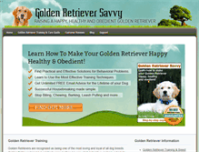 Tablet Screenshot of goldenretrieversavvy.com